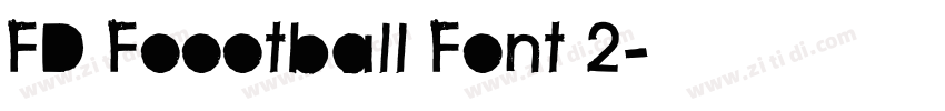 FD Foootball Font 2字体转换